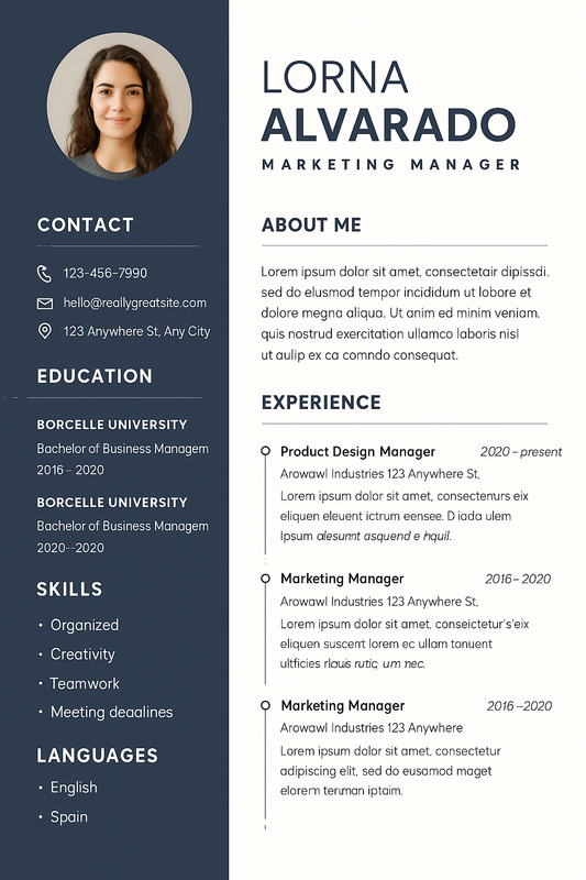 Creative CV Template - Creators StudioX