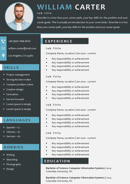 Creative CV Template - Creators StudioX